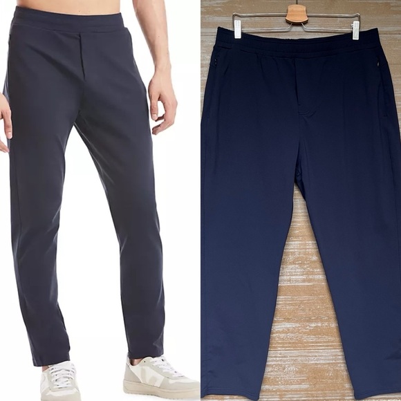 Public Rec All Day Every Day Pants Navy Stretch Athleisure Mens 40 - Picture 1 of 7